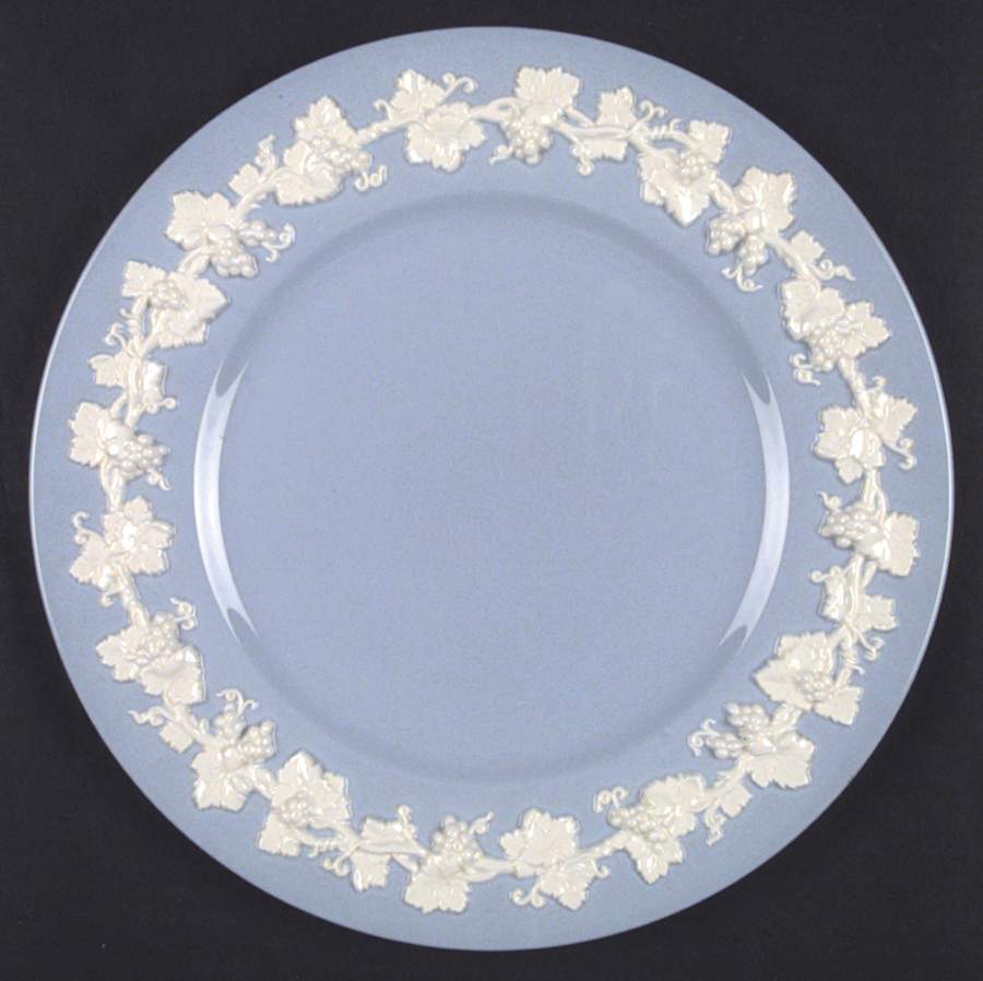 Cream Color on Lavender (Plain) Large Dinner Plate by Wedgwood-1