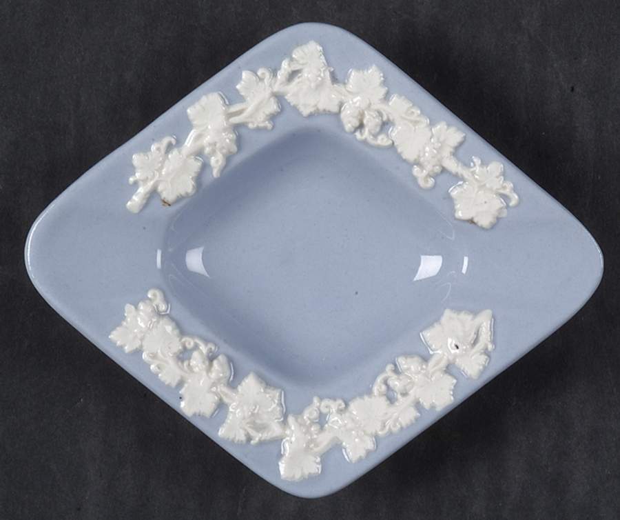 Cream Color on Lavender (Plain) Small Diamond Shape Ashtray by Wedgwood-1
