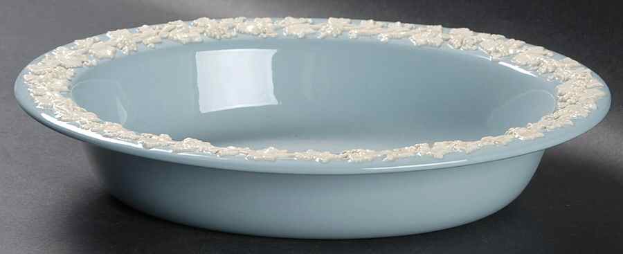 Cream Color on Lavender (Plain) 9" Oval Vegetable Bowl by Wedgwood-1
