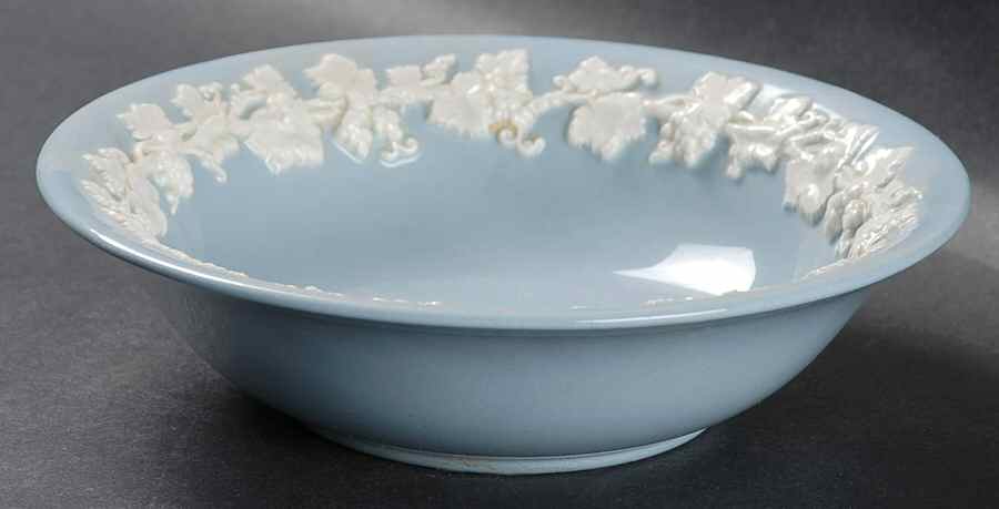 Cream Color on Lavender (Plain) Coupe Cereal Bowl by Wedgwood-1