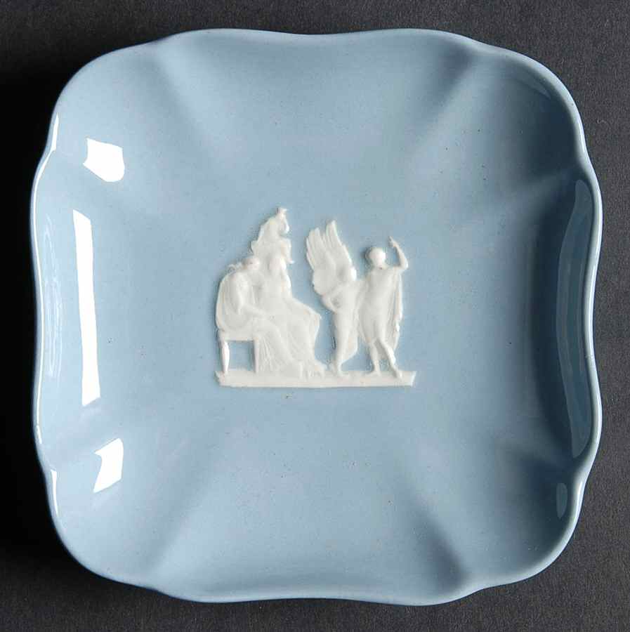 Cream Color on Lavender (Plain) Square Tray by Wedgwood-1