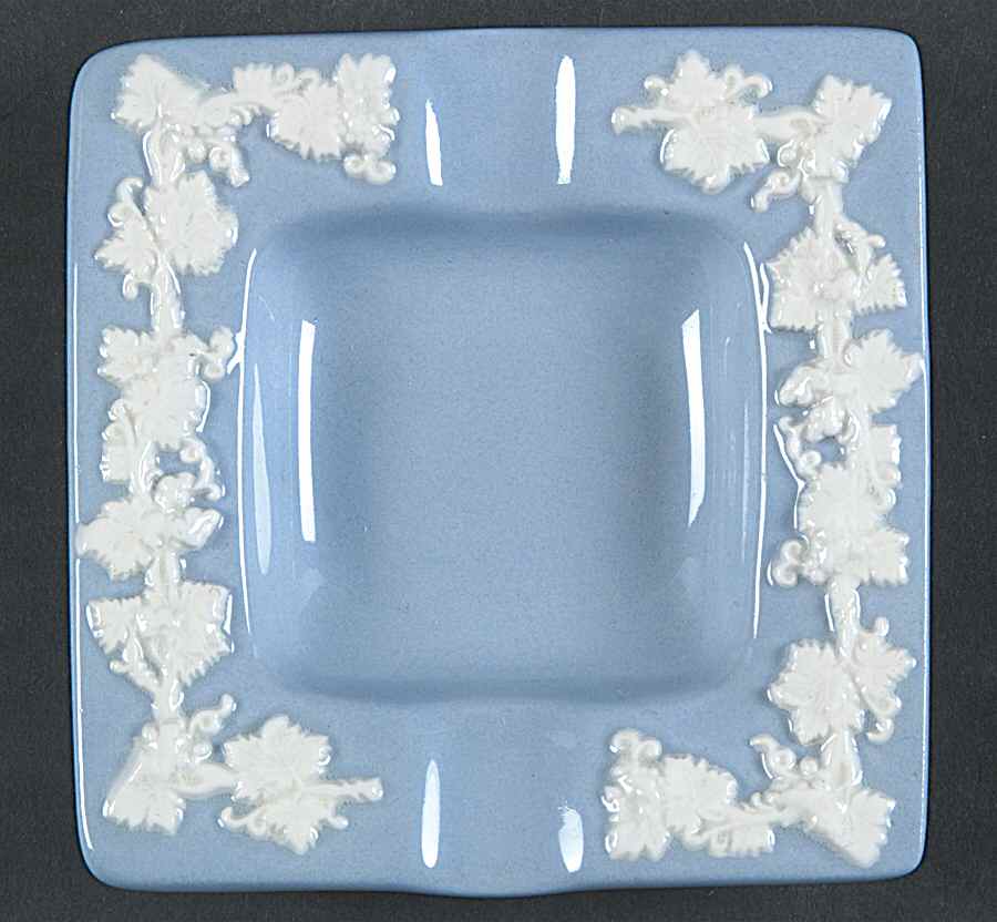 Cream Color on Lavender (Plain) Square Ashtray by Wedgwood-1