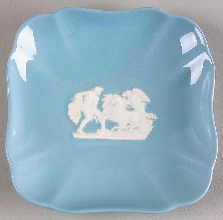 Cream Color on Lavender (Plain) Square Tray by Wedgwood-1