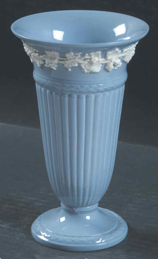 Cream Color on Lavender (Plain) 6" Vase by Wedgwood-1