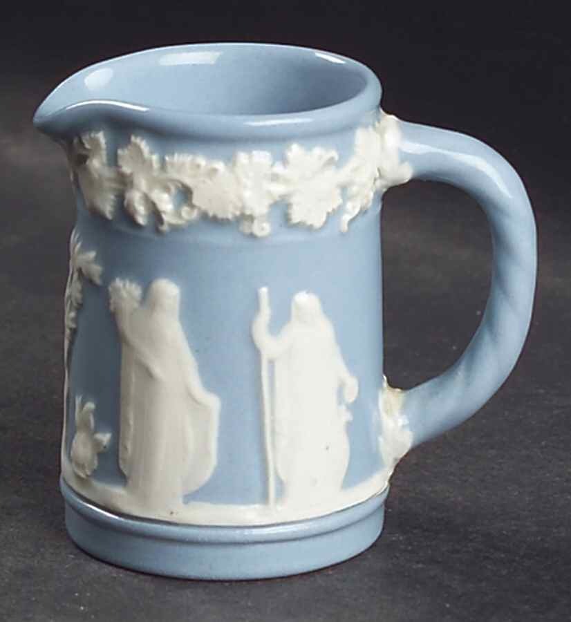 Cream Color on Lavender (Plain) Miniature Jug by Wedgwood-1