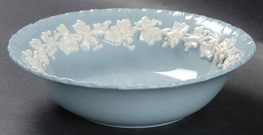 Cream Color on Lavender (Shell Edge) Coupe Cereal Bowl by Wedgwood-1