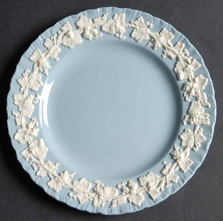 Cream Color on Lavender (Shell Edge) Bread & Butter Plate by Wedgwood-1