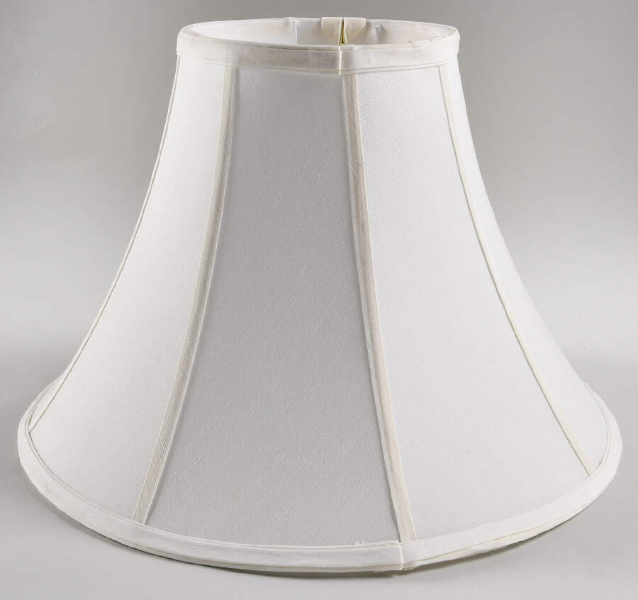 Celadon On Cream Color (Plain Edge) Shade for 21" Electric Lamp by Wedgwood-1