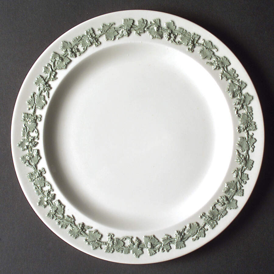 Celadon On Cream Color (Plain Edge) Salad Plate by Wedgwood-1