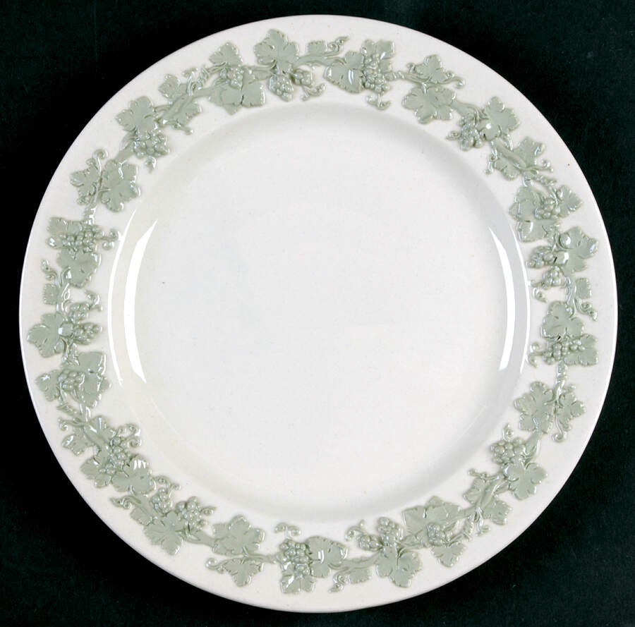 Celadon On Cream Color (Plain Edge) Salad Plate by Wedgwood-1