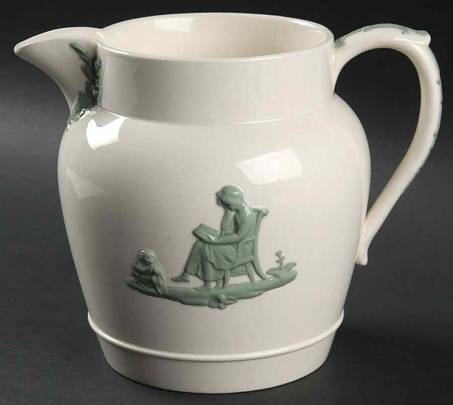 Celadon On Cream Color (Plain Edge) 32 Oz Jug by Wedgwood-1