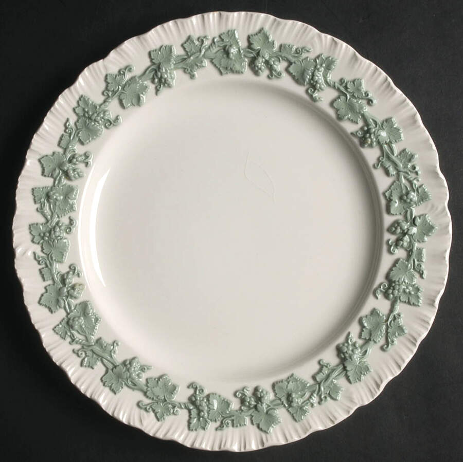 Celadon On Cream Color (Shelledge) Salad Plate by Wedgwood-1