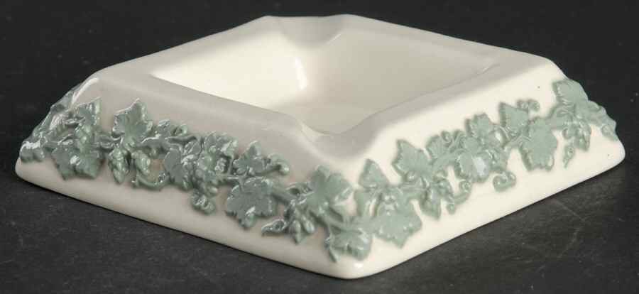 Celadon On Cream Color (Shelledge) Small Ashtray by Wedgwood-1