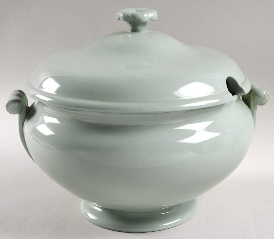 Celadon Tureen &  Lid by Wedgwood-1