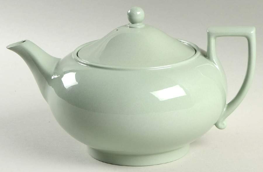 Celadon Teapot & Lid by Wedgwood-1