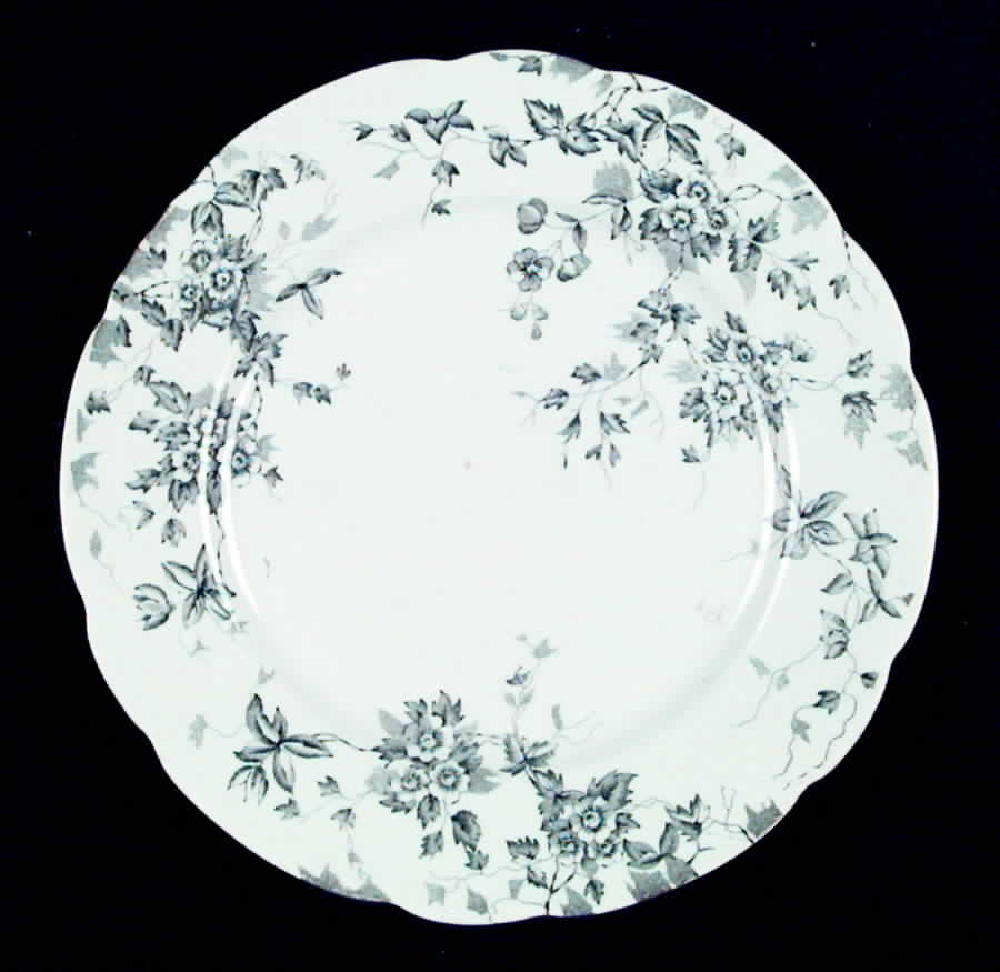 Celia Gray Black Salad Plate by Wedgwood-1
