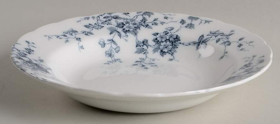 Celia Gray Black Rim Soup Bowl by Wedgwood-1