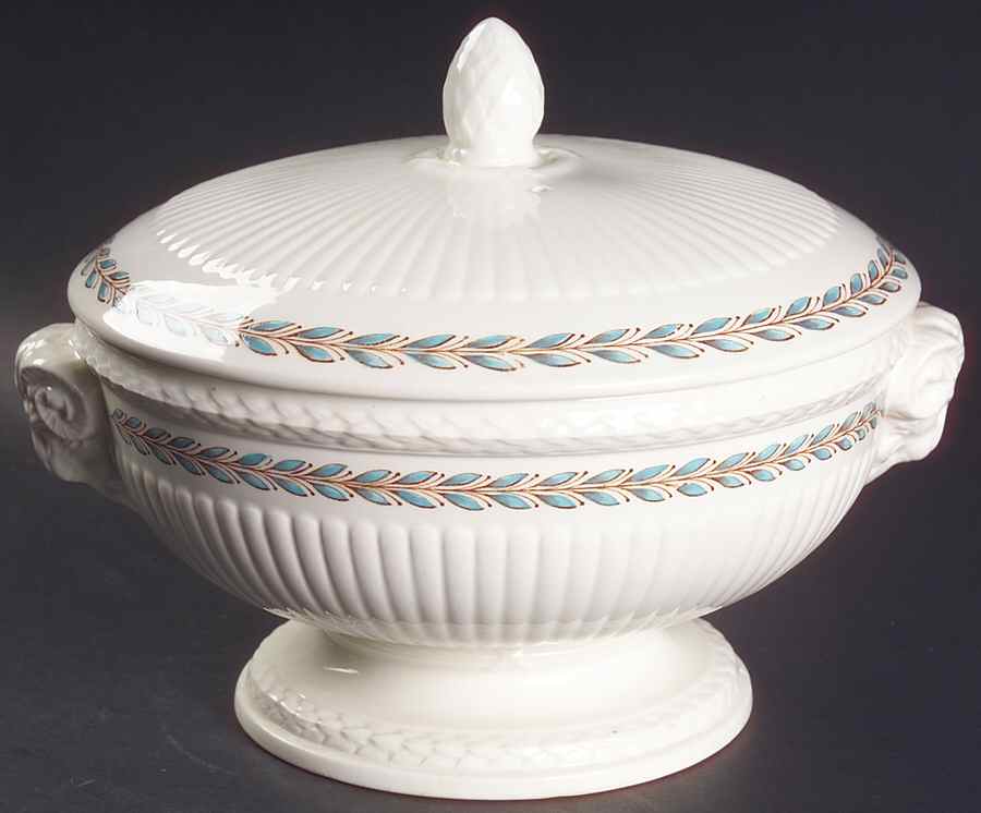 Ceres Blue (Edme) Round Covered Vegetable by Wedgwood-1