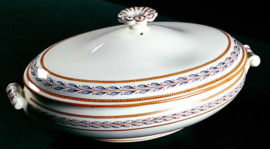 Ceres Blue Mustard Oval Covered Vegetable by Wedgwood-1