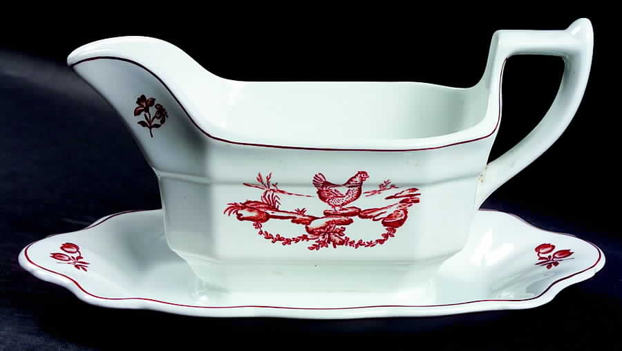 Chantecler Gravy Boat with Attached Underplate by Wedgwood-1