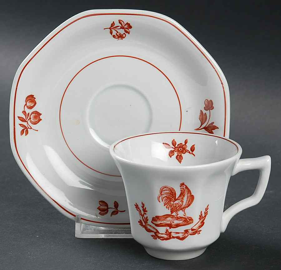 Chantecler Flat Demitasse Cup & Saucer Set by Wedgwood-1