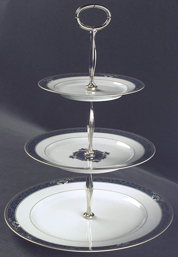 Chadwick 13 7/8"-14 1/4" 3-Tiered Serving Tray(DP,SP,BB) HC by Wedgwood-1