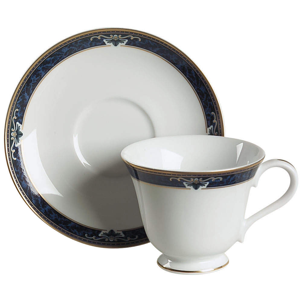 Chadwick Footed Cup & Saucer Set by Wedgwood-1