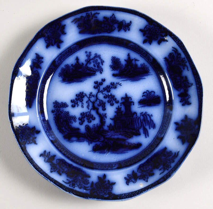 Chapoo (Flow Blue) Salad Plate by Wedgwood-1