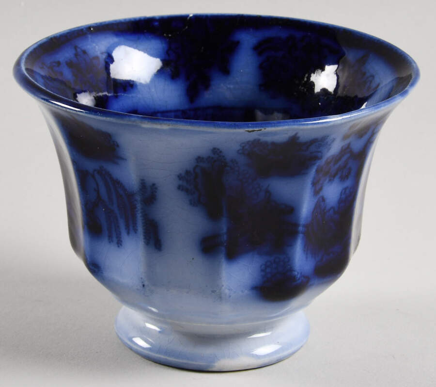 Chapoo (Flow Blue) Footed Cup by Wedgwood-1