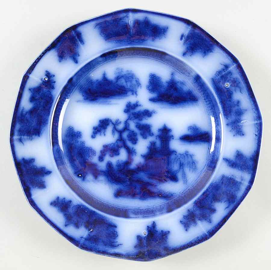 Chapoo (Flow Blue) Dinner Plate by Wedgwood-1