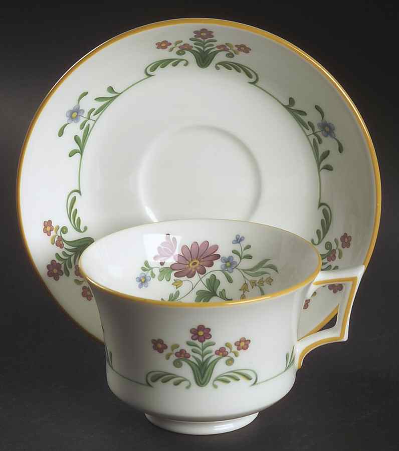 Charleston Footed Cup & Saucer Set by Wedgwood-1