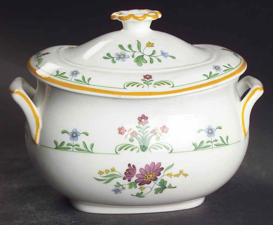 Charleston Sugar Bowl & Lid by Wedgwood-1