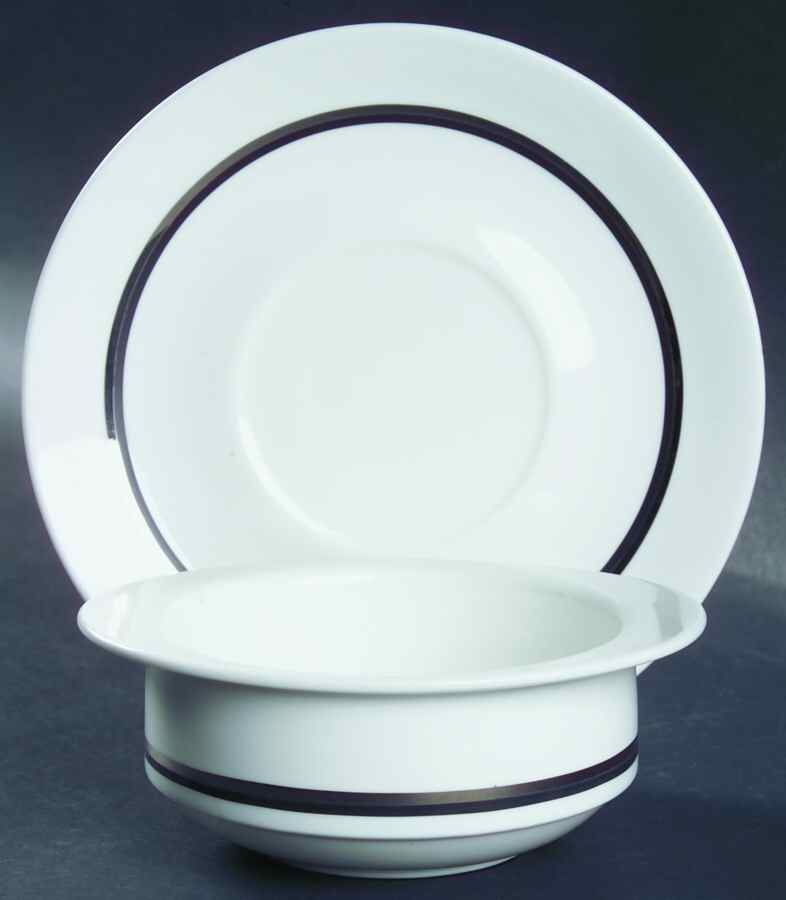 Charisma Flat Cream Soup Bowl & Saucer Set by Wedgwood-1