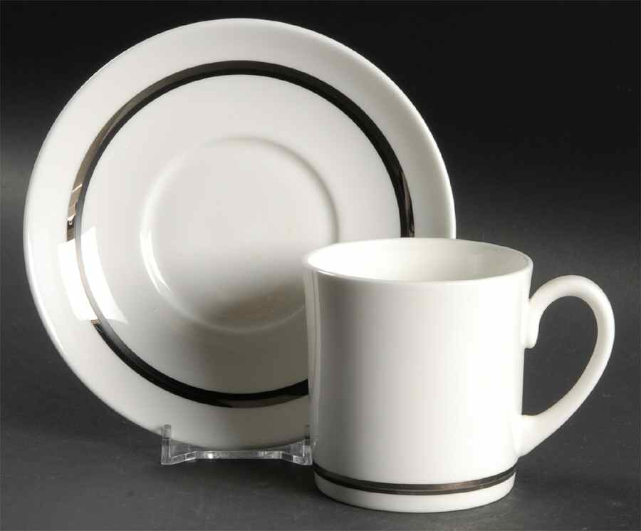 Charisma Flat Cup & Saucer Set by Wedgwood-1