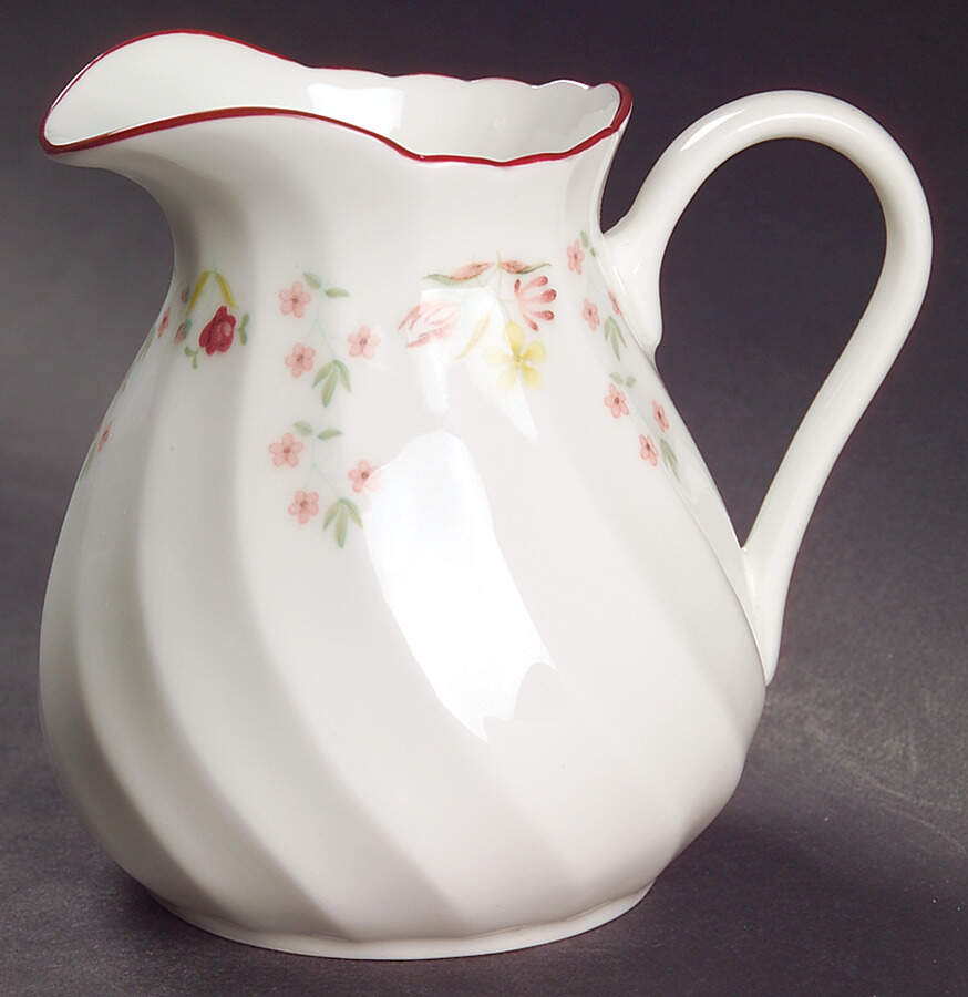 Charlotte (Red Trim, Older) Creamer by Wedgwood-1