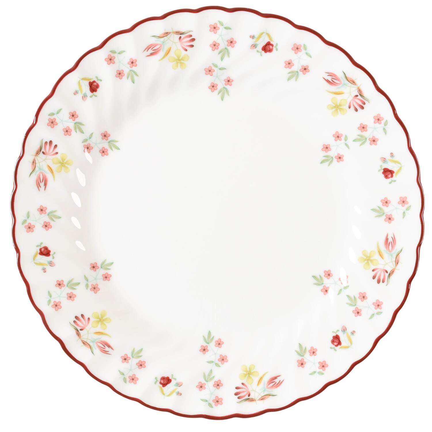 Charlotte (Red Trim, Older) Salad Plate by Wedgwood-1