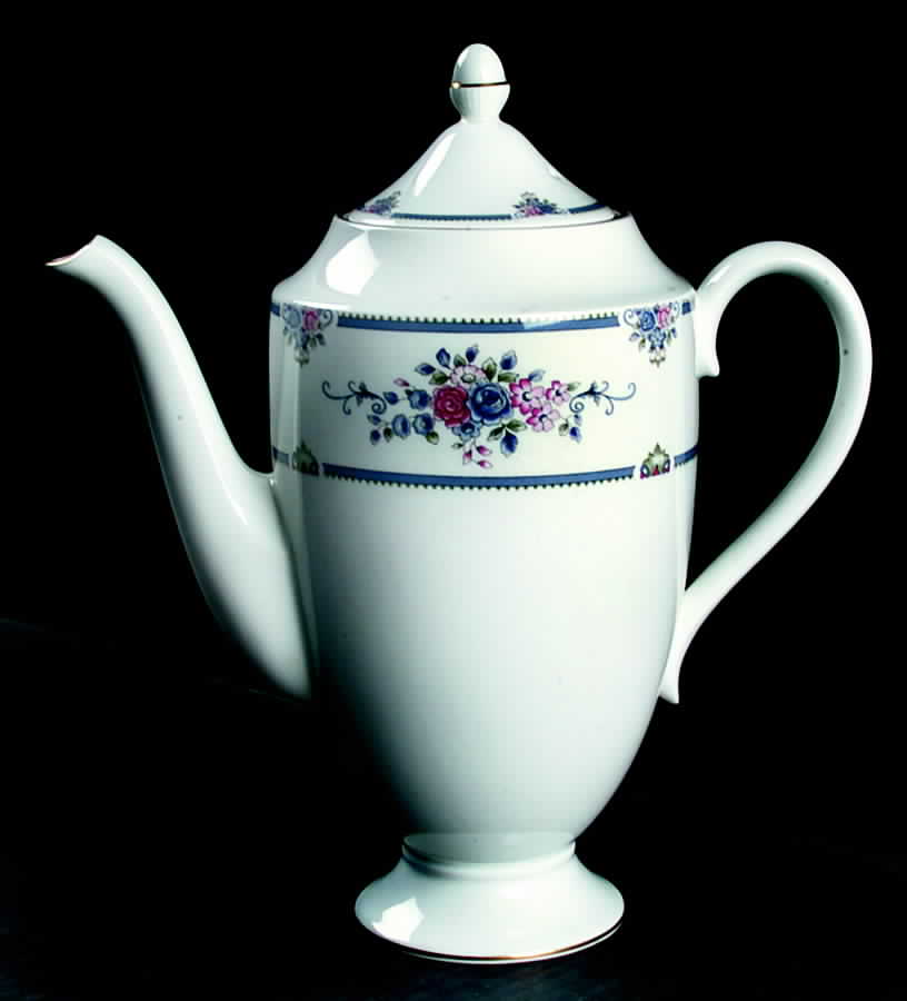 Charlotte (Gold Trim, Newer) Coffee Pot & Lid by Wedgwood-1