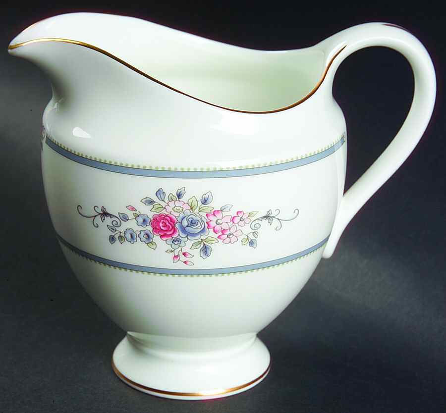Charlotte (Gold Trim, Newer) Creamer by Wedgwood-1
