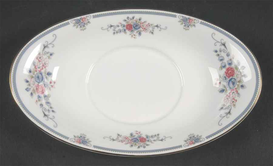 Charlotte (Gold Trim, Newer) Underplate for Gravy Boat by Wedgwood-1