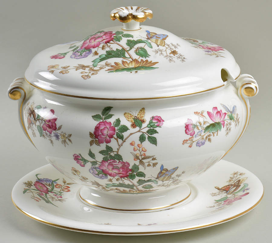 Charnwood (Bone) Tureen & Lid w/Underplate by Wedgwood-1
