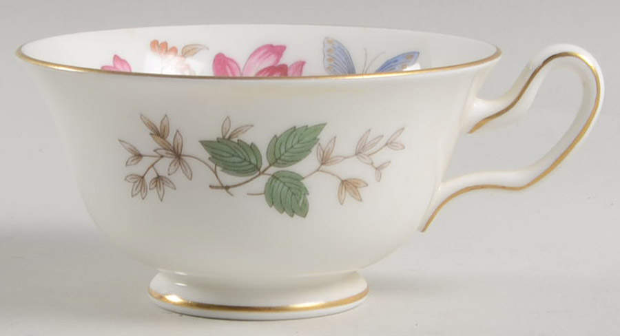 Charnwood (Bone) Peony Shape Footed Cup by Wedgwood-1