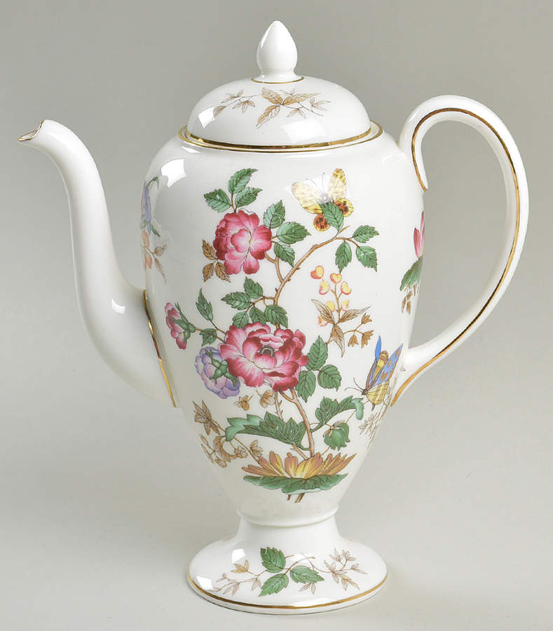 Charnwood (Bone) Mini Coffee Pot & Lid by Wedgwood-1