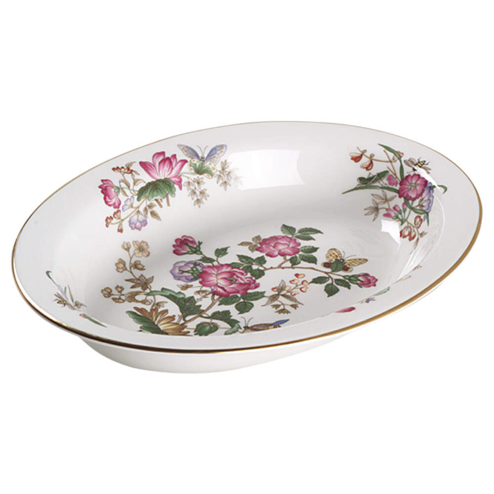 Charnwood (Bone) 9" Oval Vegetable Bowl by Wedgwood-1
