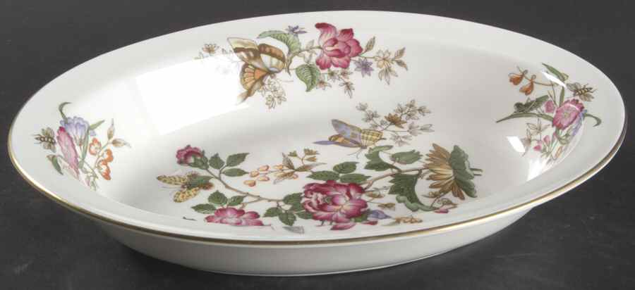 Charnwood (Bone) 10" Oval Vegetable Bowl by Wedgwood-1