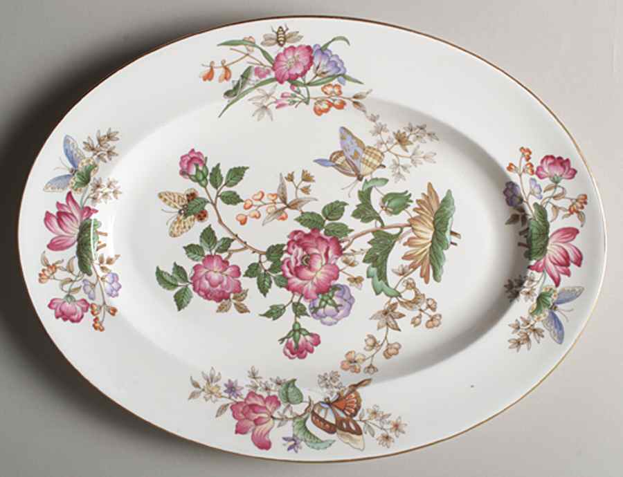 Charnwood (Bone) 14" Oval Serving Platter by Wedgwood-1
