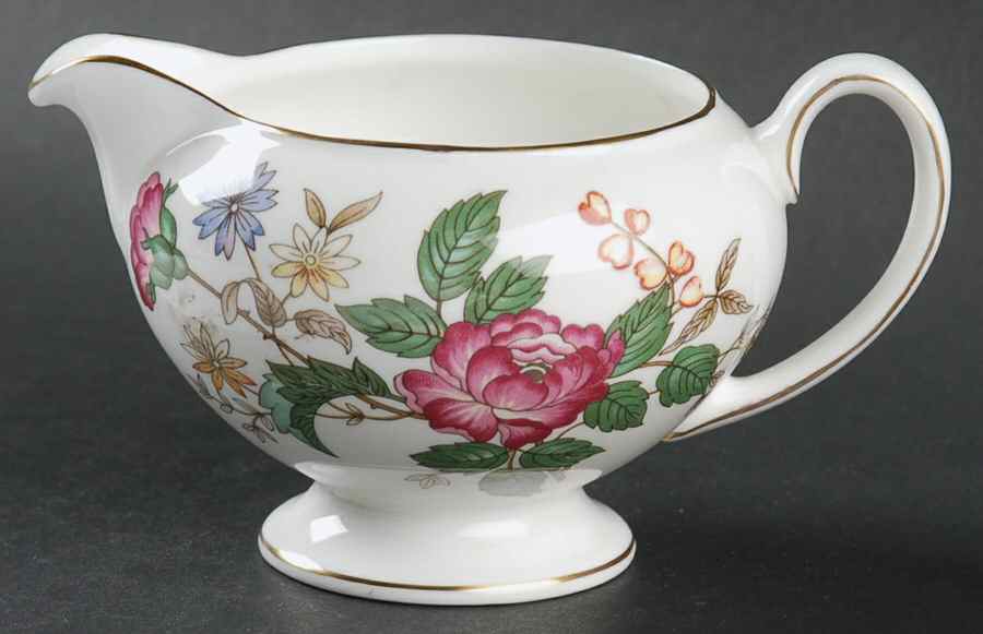 Charnwood (Bone) Leigh Shape Creamer by Wedgwood-1