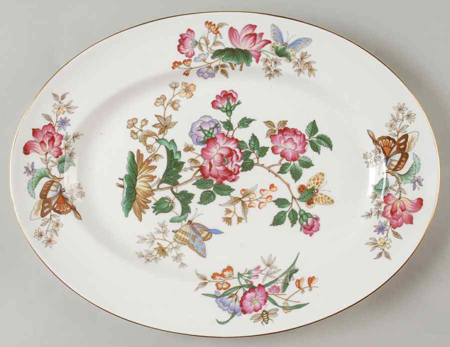 Charnwood (Bone) 13" Oval Serving Platter by Wedgwood-1