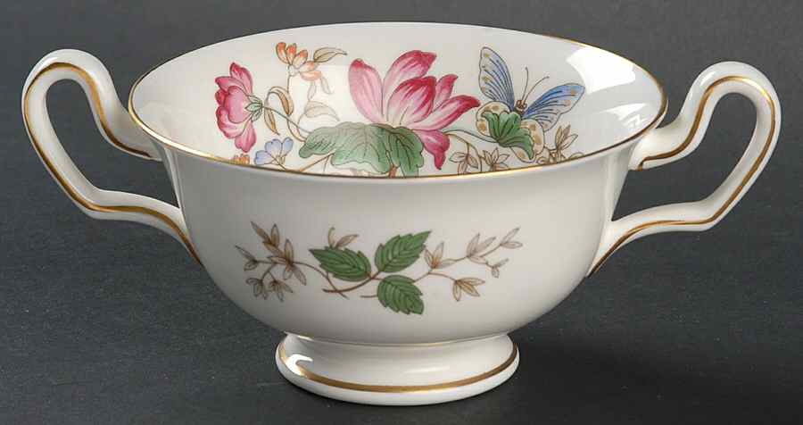 Charnwood (Bone) Footed Cream Soup Bowl by Wedgwood-1