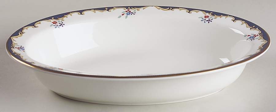 Chartley (Verge) 10" Oval Vegetable Bowl by Wedgwood-1