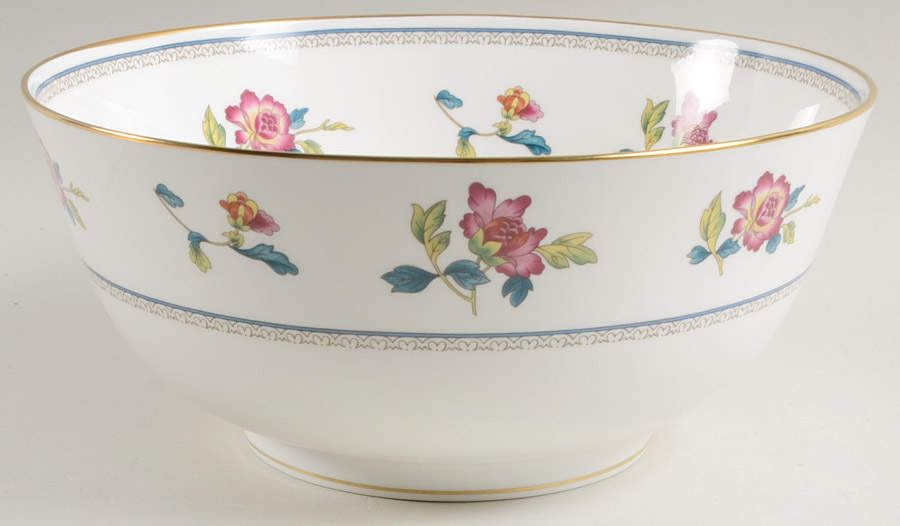 Chinese Flowers 9" Salad Serving Bowl by Wedgwood-1